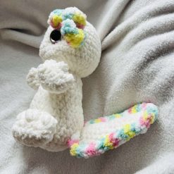 Crochet Axolotl: Handmade Chenille Velvet Plush Toy 1 Crochet Axolotl: Handmade Chenille Velvet Plush Toy 1