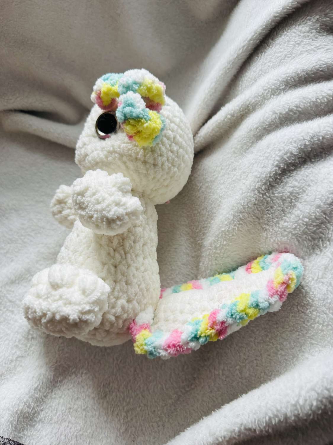 Crochet Dog : Handmade Chenille Velvet Plush Toy Crochet Dog : Handmade Chenille Velvet Plush Toy