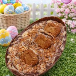 Loaded Easter Half Eggs Biscoff & Chocolate sponge)