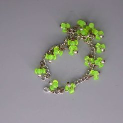 green tri beaded Bracelet 24.8 cm
