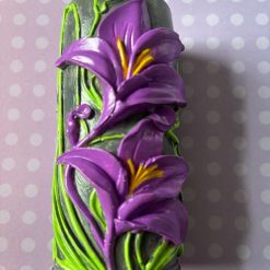 Handmade eco resin Lilly flower ornament