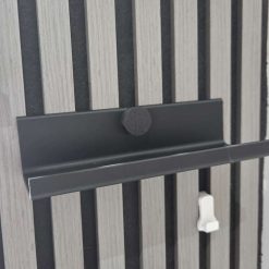 Acoustic Wall Panel Shelf - 20cm wide with no drill screwless fixing 5