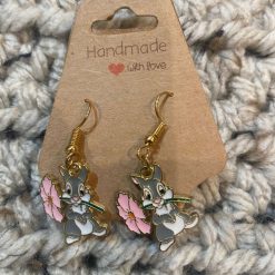 Bubble Tea novelty handmade earrings - Pink