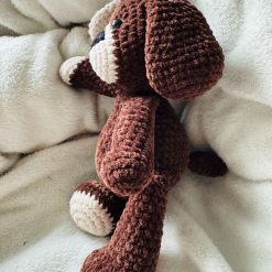 Crochet Dog : Handmade Chenille Velvet Plush Toy 4 Crochet Dog : Handmade Chenille Velvet Plush Toy 4