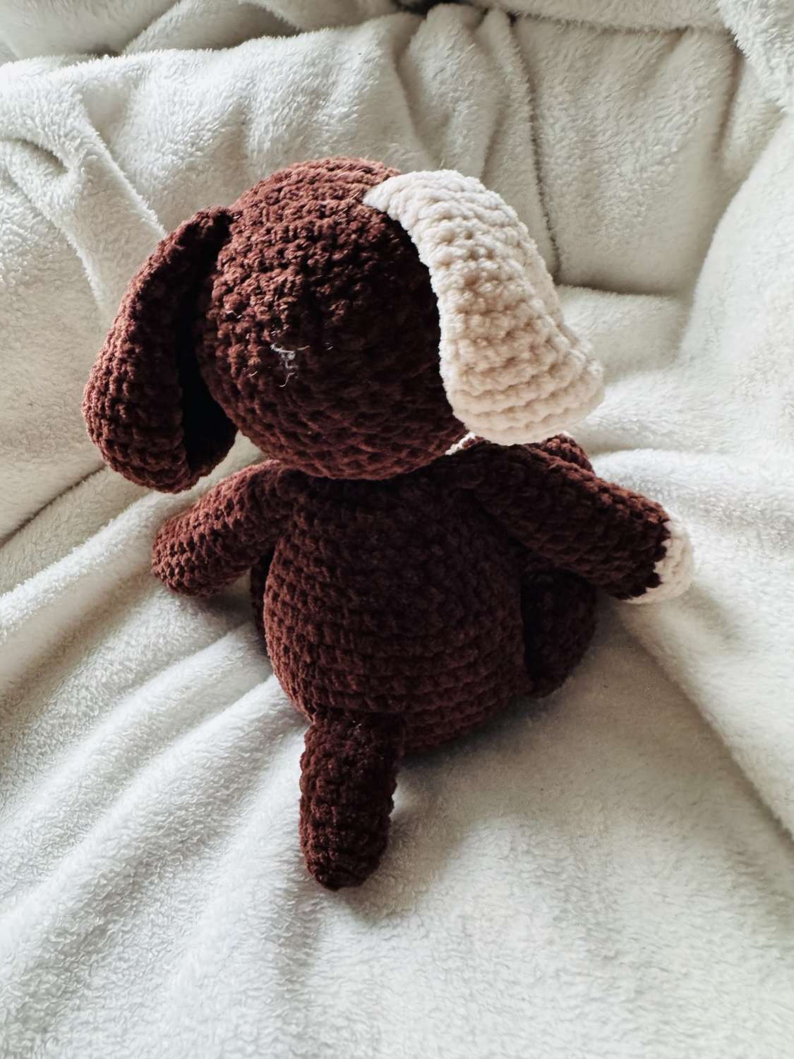 Crochet Dog : Handmade Chenille Velvet Plush Toy Crochet Dog : Handmade Chenille Velvet Plush Toy