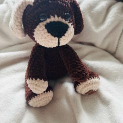 Crochet Dog : Handmade Chenille Velvet Plush Toy 1 Crochet Dog : Handmade Chenille Velvet Plush Toy 1