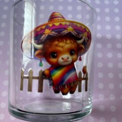 Highland cow glass clear