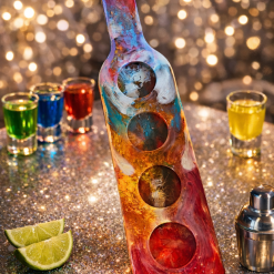 Rainbow resin shots holder