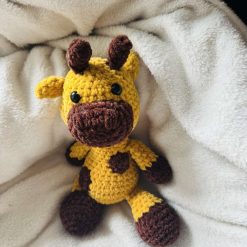 Crochet Dog : Handmade Chenille Velvet Plush Toy