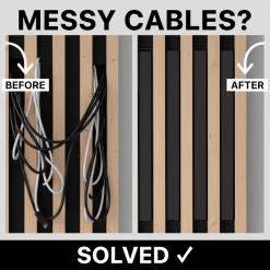 Acoustic panel cable tidy management cover - black hidden cable trunking ducting 3 Acoustic panel cable tidy management cover - black hidden cable trunking ducting 3