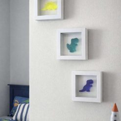 Trio of Resin Dinosaur Wall Art