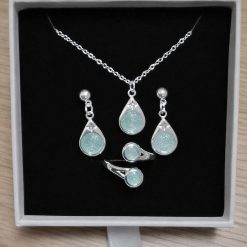 Blue Teardrop Jewellery Gift Set