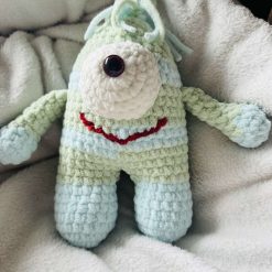 Crochet Worry Monster : Handmade Chenille Velvet Plush Toy