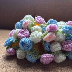 Handmade 3D Crochet Bouquet Blanket