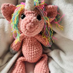 Crochet Dog : Handmade Chenille Velvet Plush Toy