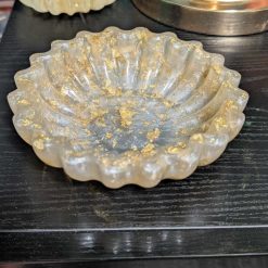 Cream& Gold Leaf bowl