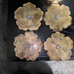 Gold & silver leaf flower coaters