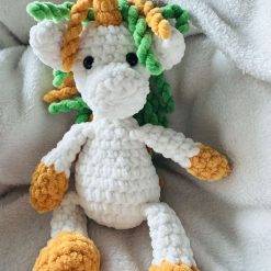 Crochet Dog : Handmade Chenille Velvet Plush Toy