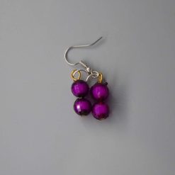 rainbow stripe Beaded Earrings length 2.2cm width 8mm