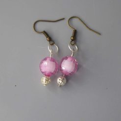 rainbow stripe Beaded Earrings length 2.2cm width 8mm
