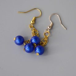 rainbow stripe Beaded Earrings length 2.2cm width 8mm