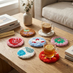 Punch Needle Coasters