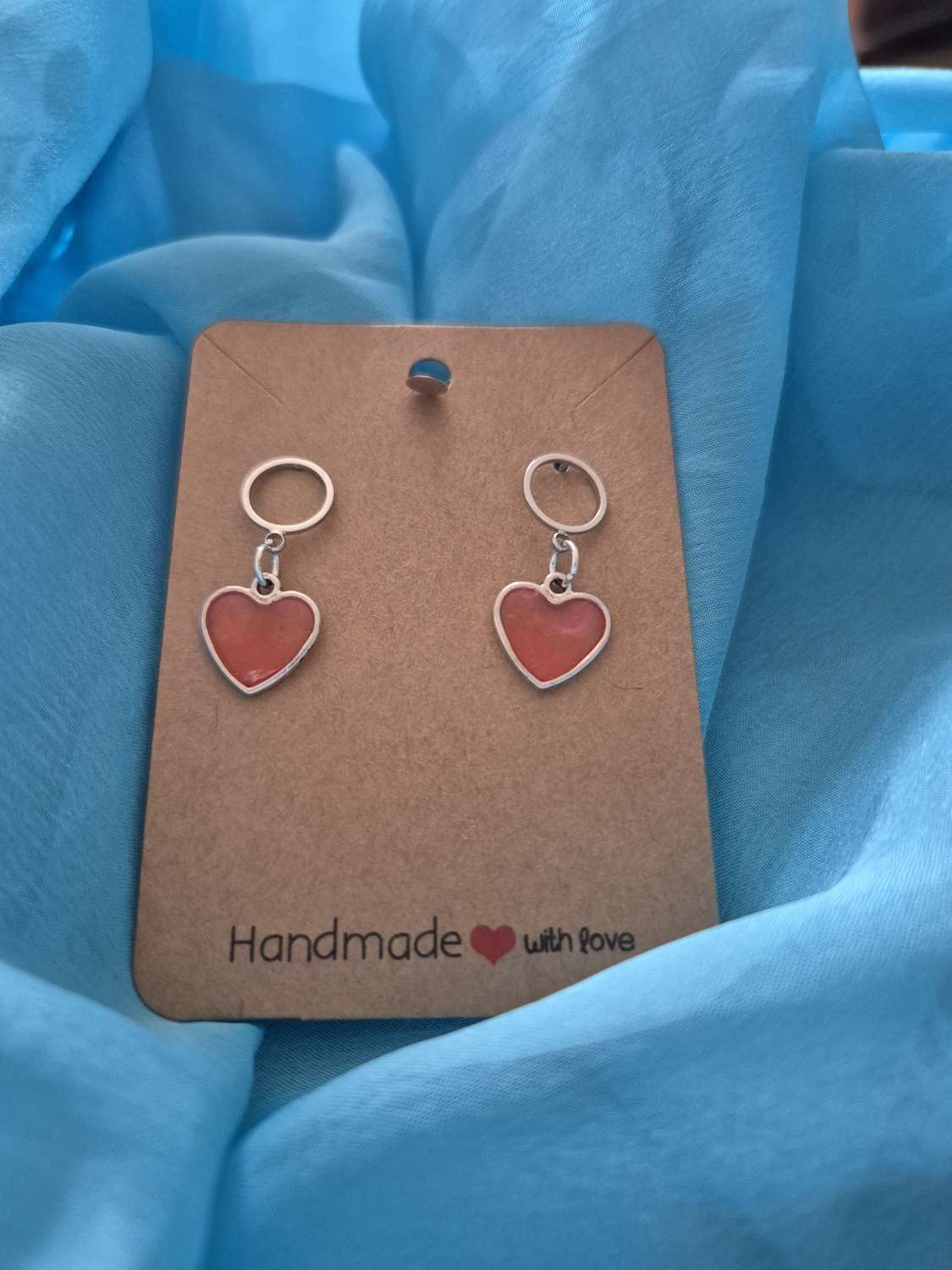 Small heart shape drop earrings Small heart shape drop earrings