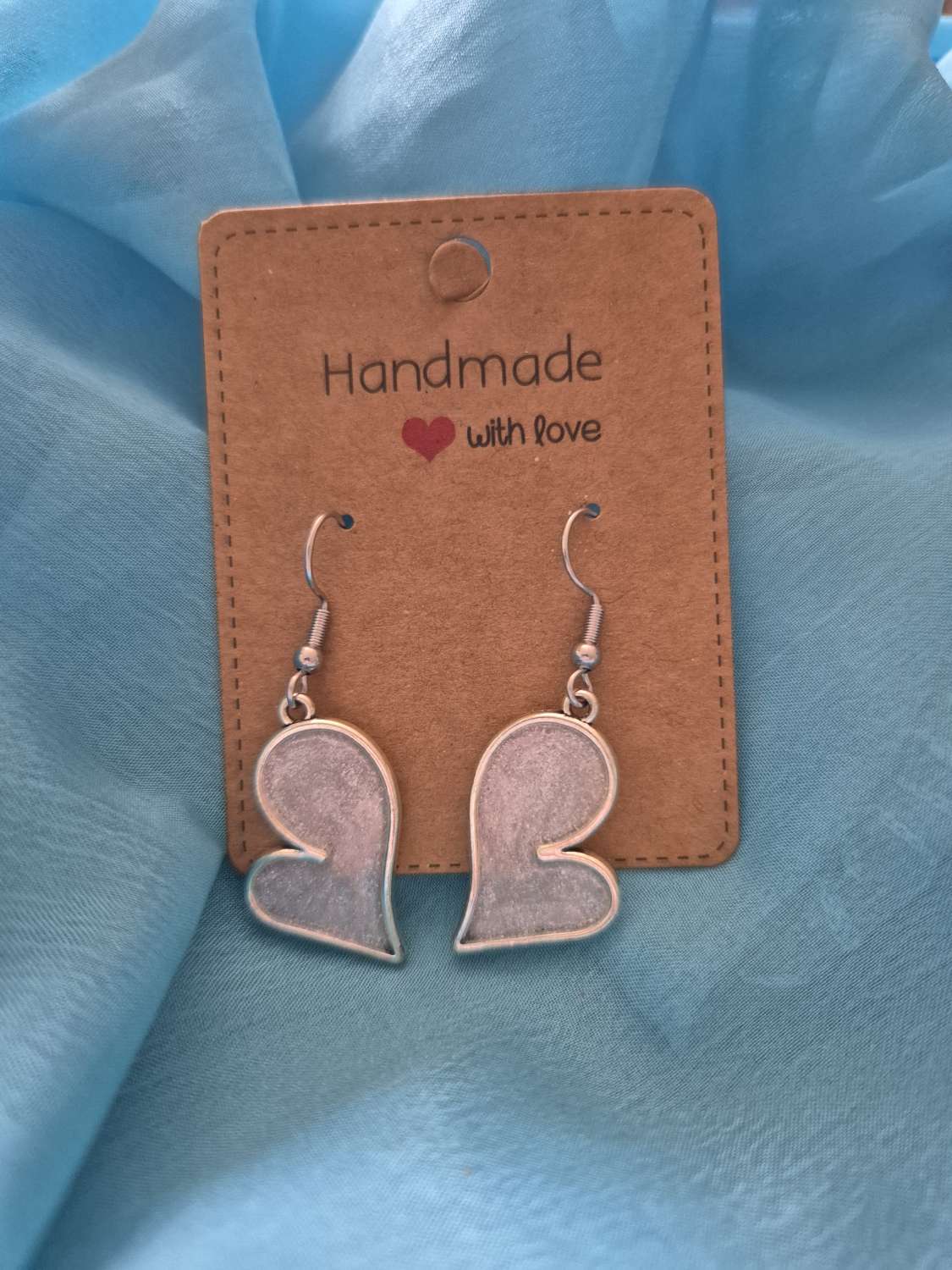 17757348593705036041674452009186 Hand made Large heart drop earrings (Copy) 1