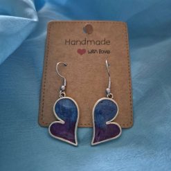 Hand made Large heart drop earrings (Copy) (Copy) (Copy) (Copy)
