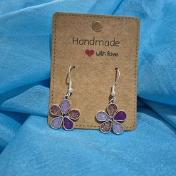 Hand made flower shape earrings