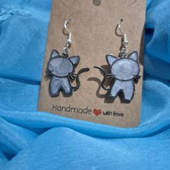 Hand made Cat earrings