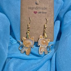 Hand made drop style Cat earrings (Copy)