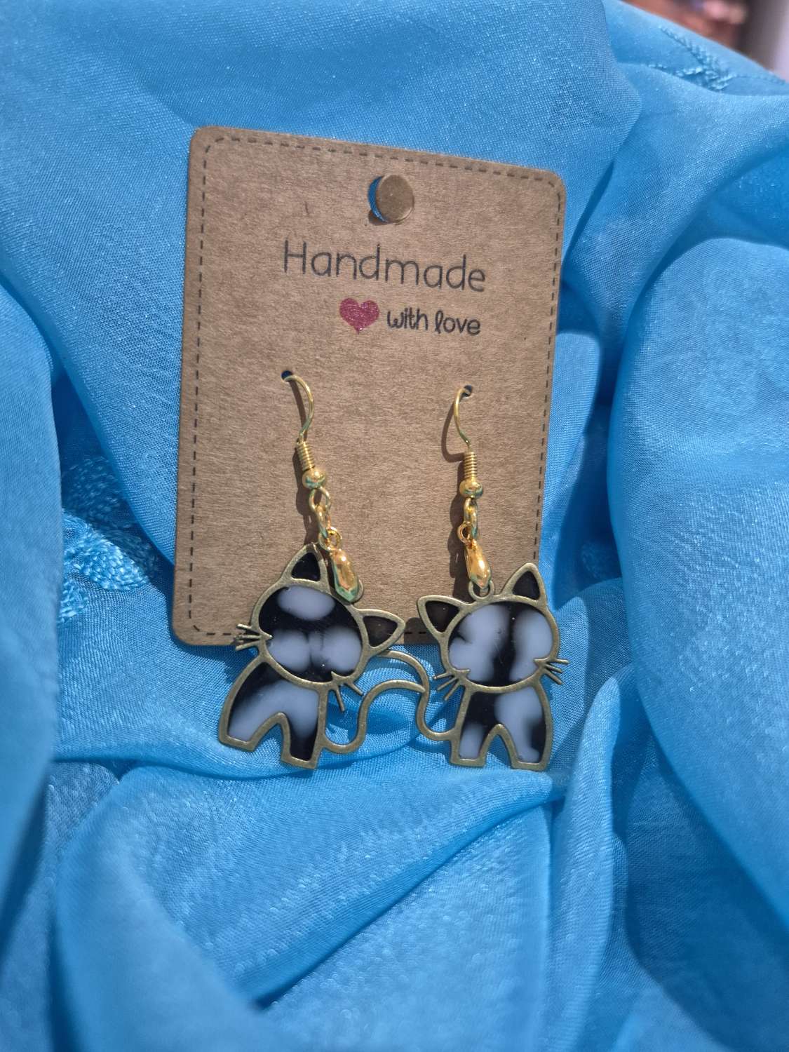 Hand made drop style Cat earrings (Copy) Hand made drop style Cat earrings (Copy)