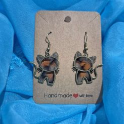 Hand made drop style Cat earrings (Copy)