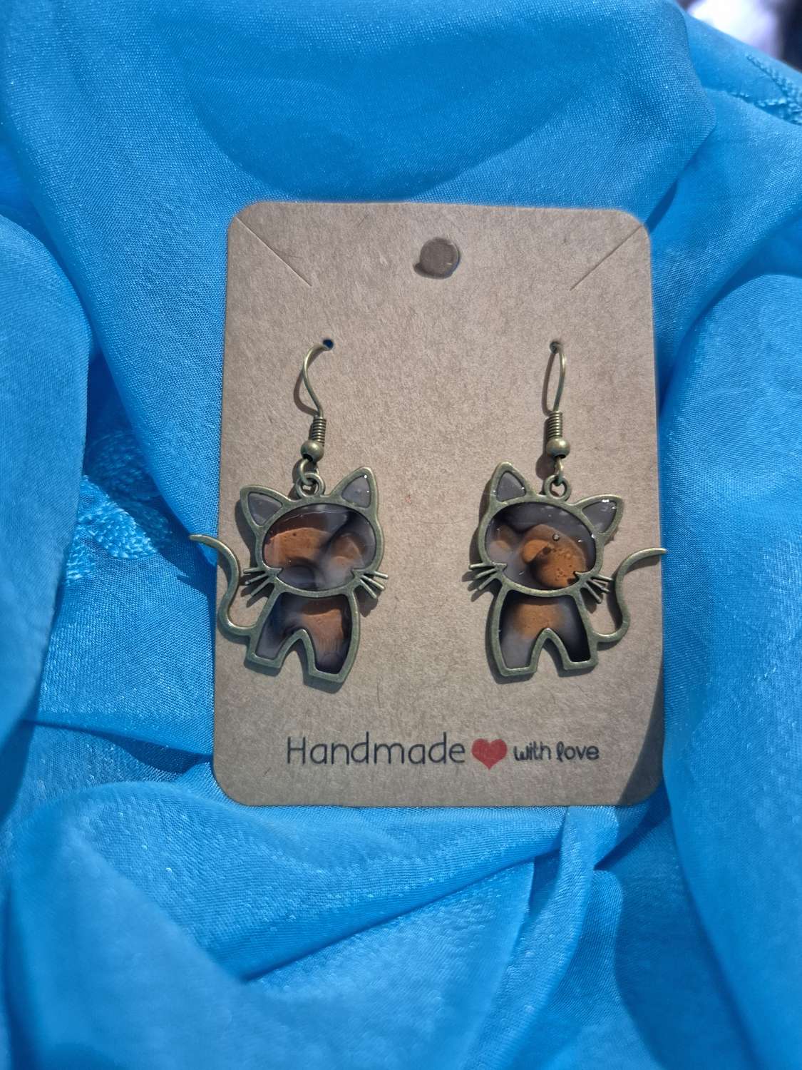 Hand made drop style Cat earrings (Copy) Hand made drop style Cat earrings (Copy)