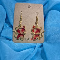 Hand made drop style Cat earrings (Copy)