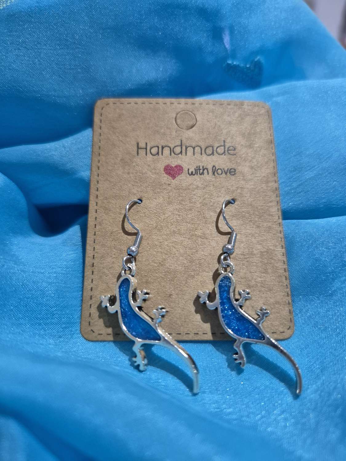 Hand made Lizard shape earrings (Copy) Hand made Lizard shape earrings (Copy)