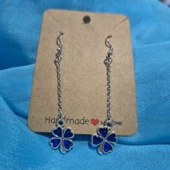 Hand made long drop earrings