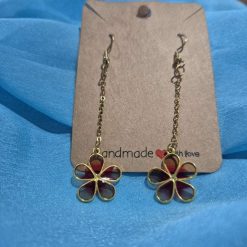Hand made long drop earrings (Copy)