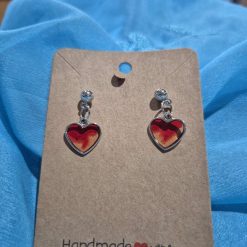 Small heart shaped stud earrings (Copy)