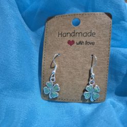 Hand made 4 leaf clover earrings