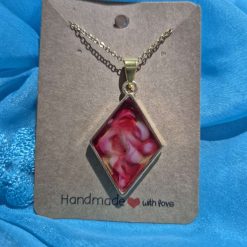 Hand made large Diamond shape pendant