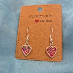 Hand made small heart earrings (Copy)