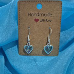 Hand made small heart earrings (Copy)