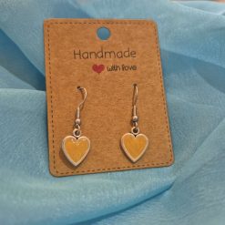 Hand made small heart earrings (Copy)
