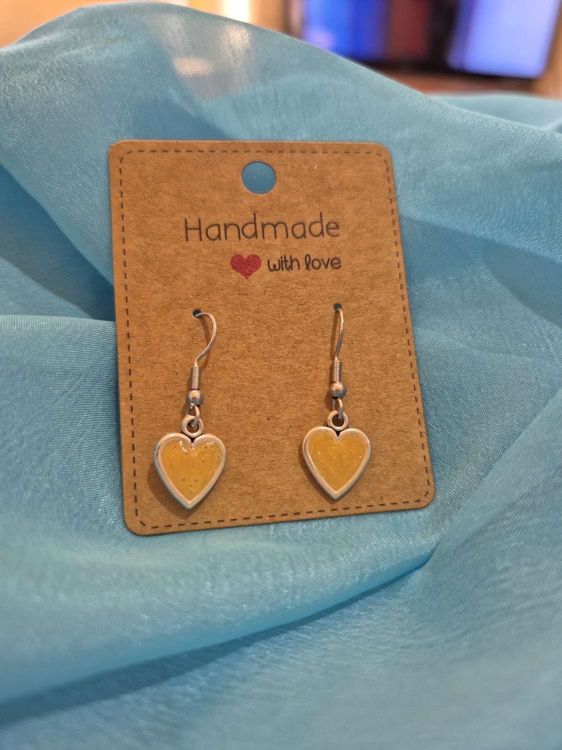 Hand made small heart earrings (Copy) Hand made small heart earrings (Copy)