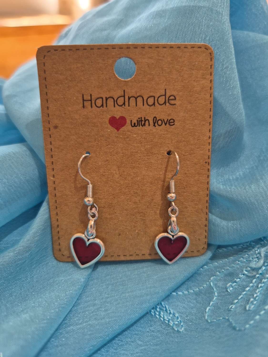 Hand made small heart earrings (Copy) Hand made small heart earrings (Copy)