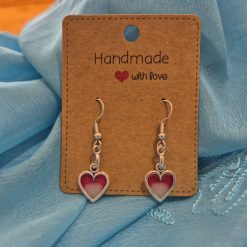 Hand made small heart earrings (Copy)