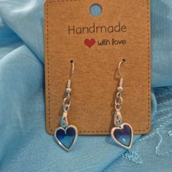 Hand made small heart earrings (Copy)
