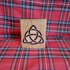 Celtic triquetra stave